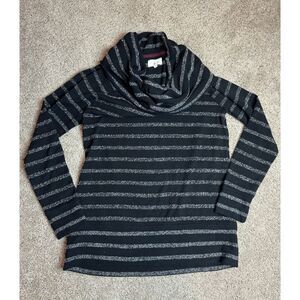 Lou‎ & Grey black striped cowl neck sweater M